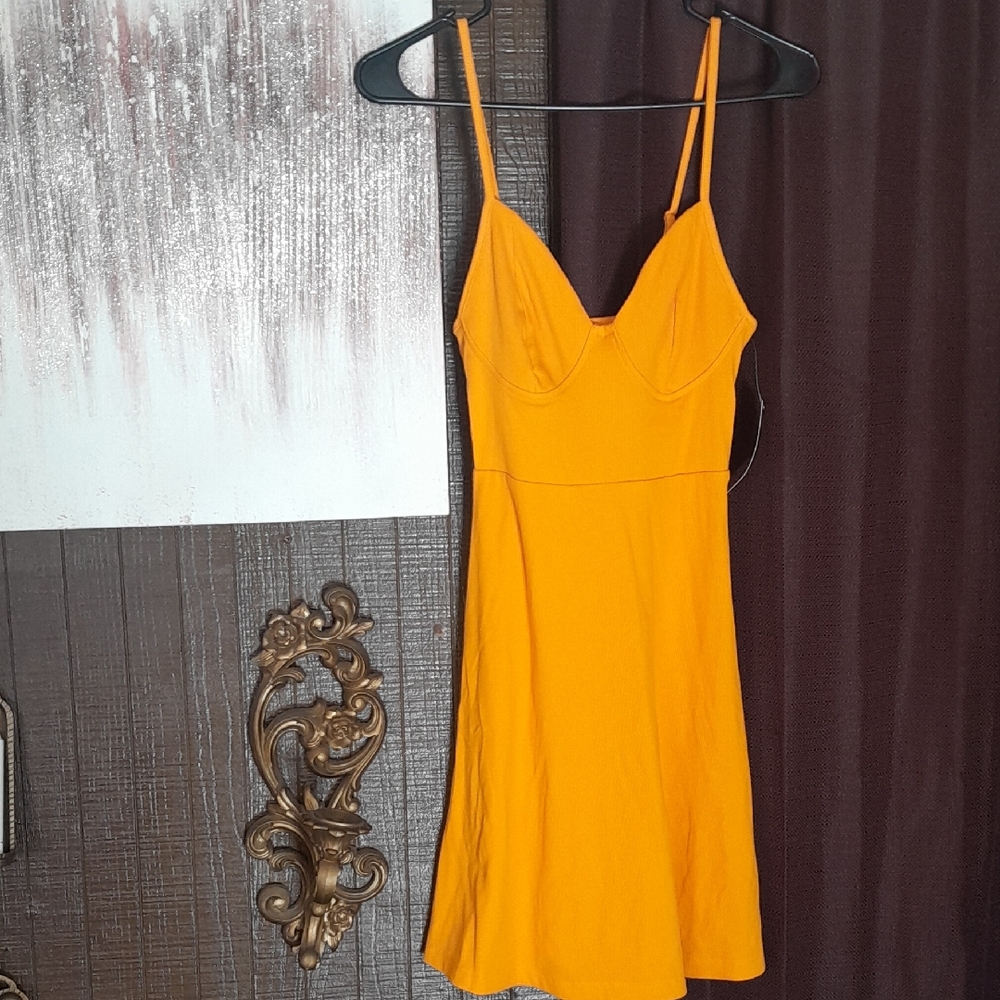 Wild Favel  Orange Spaghetti Strap Dress